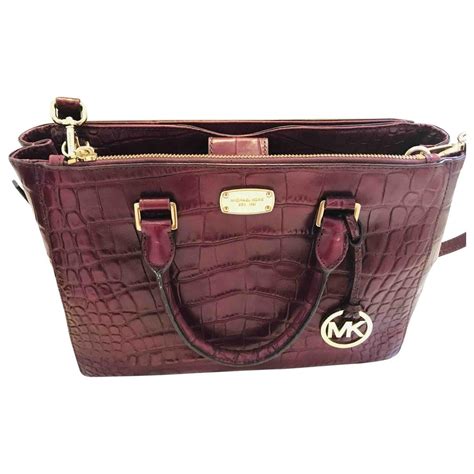 michael kors purse burgundy pink 398.00|Michael Kors burgundy handbags.